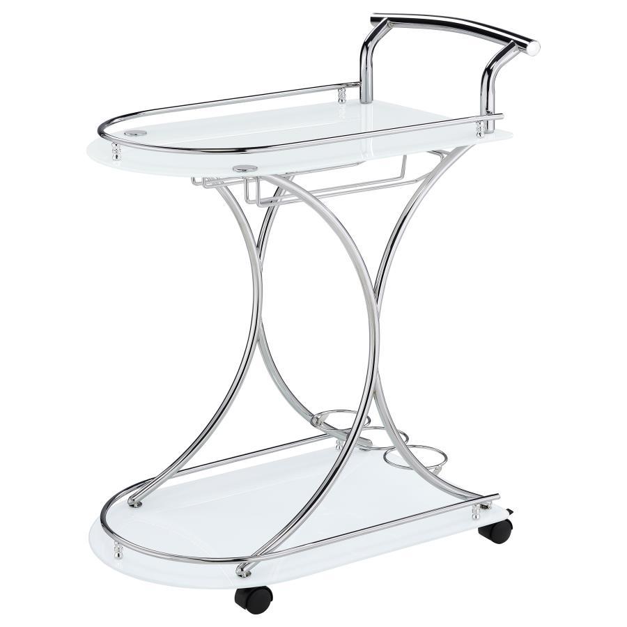 Elfman - 2-Shelve Serving Cart by CoasterEveryday | Bel Furniture