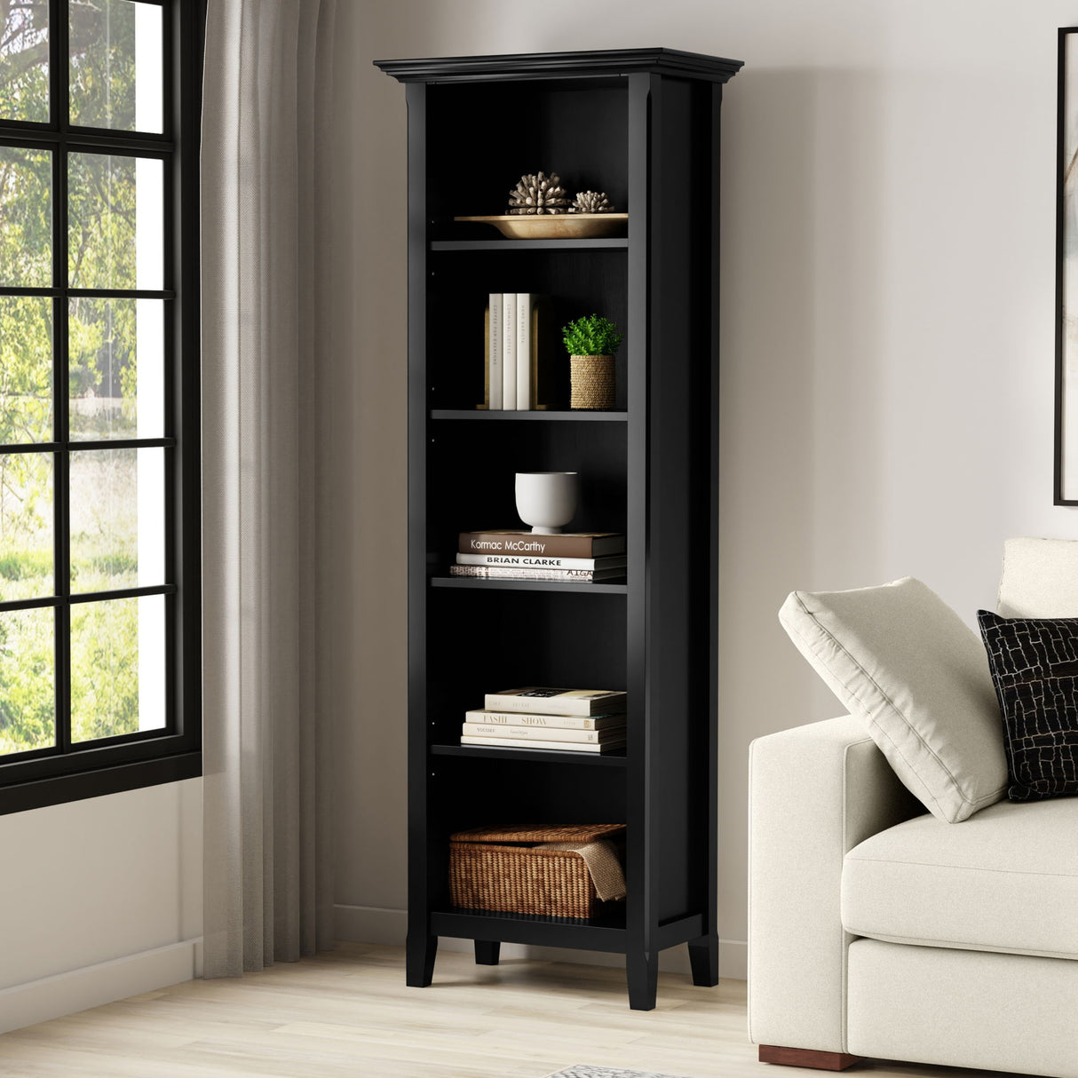 Amherst - 5 Shelf Bookcase, Handcrafted