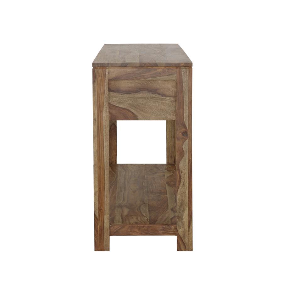 Esther - 3-Drawer Wood Console Table - Natural Sheesham by CoasterElevations | Bel Furniture