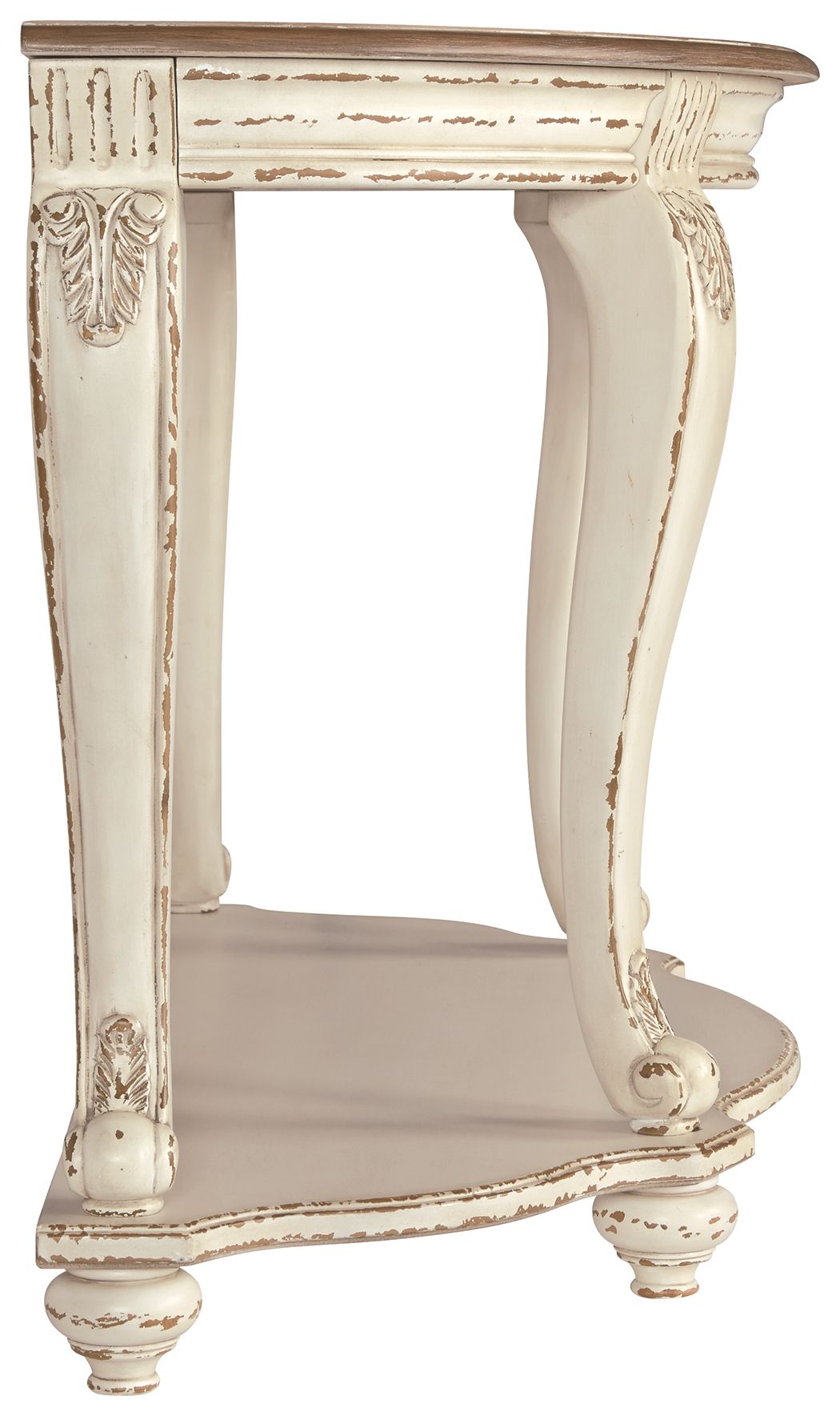 Realyn - White / Brown - Sofa Table by Signature Design by Ashley® | Bel Furniture