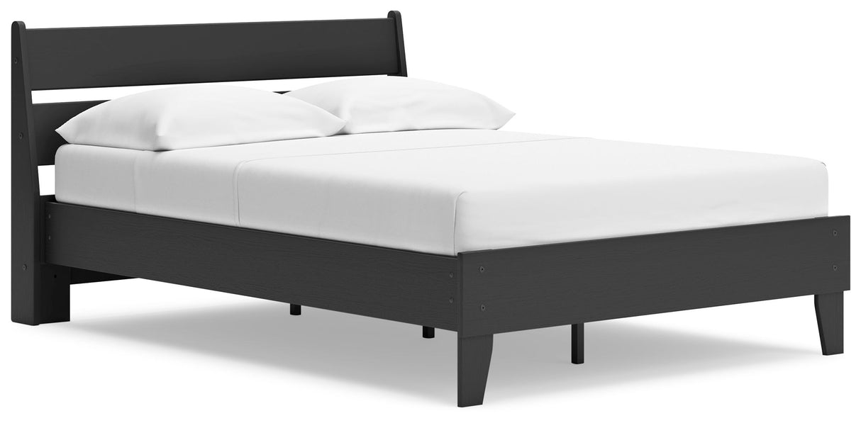 Socalle - Panel Platform Bed Black Full by Millennium® by Ashley | Bel Furniture