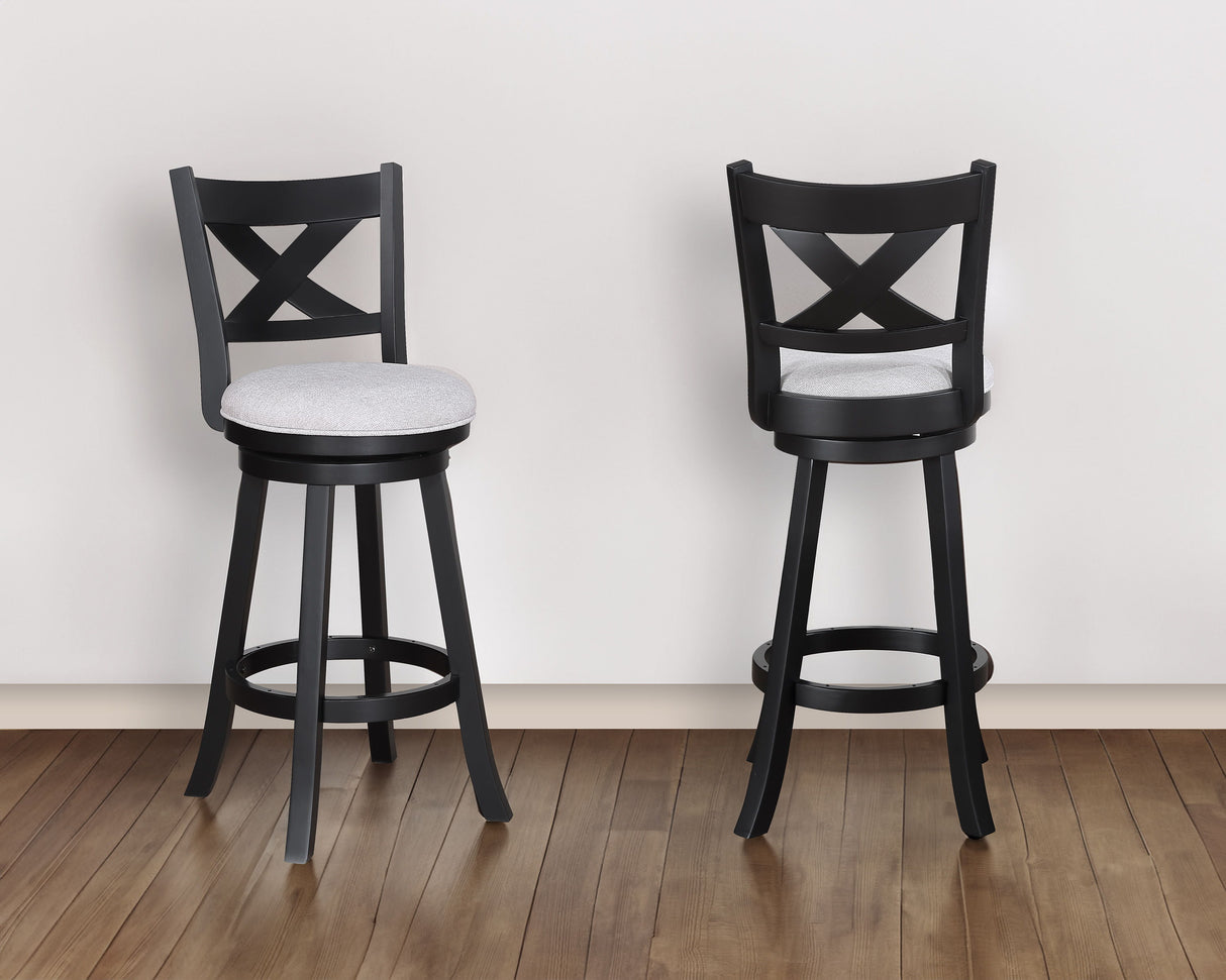 Kipper - Swivel Bar Stool (Set of 2) by Crown Mark | Bel Furniture