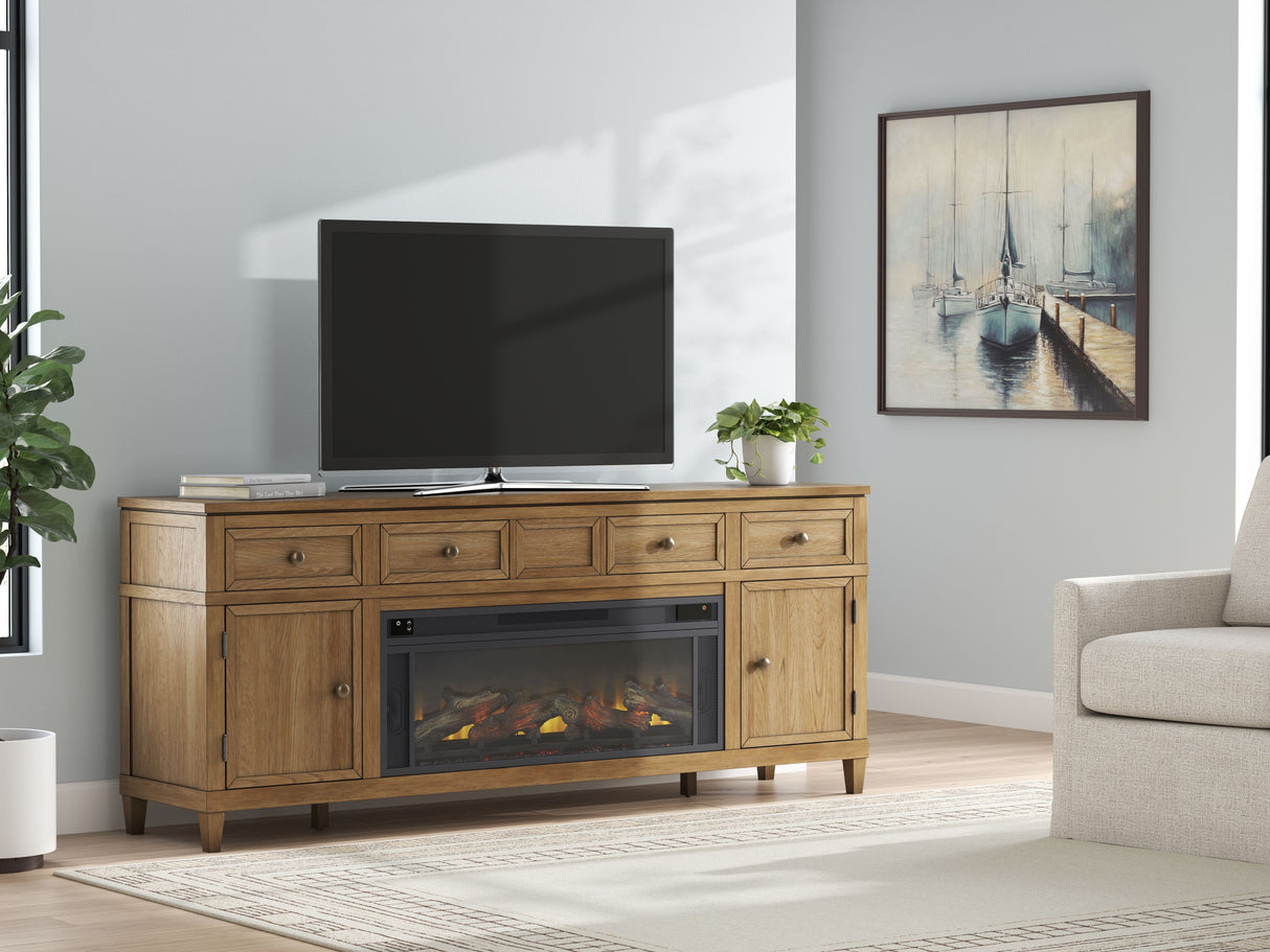 Sharlance - 81" TV Stand With Electric Fireplace by Signature Design by Ashley® | Bel Furniture