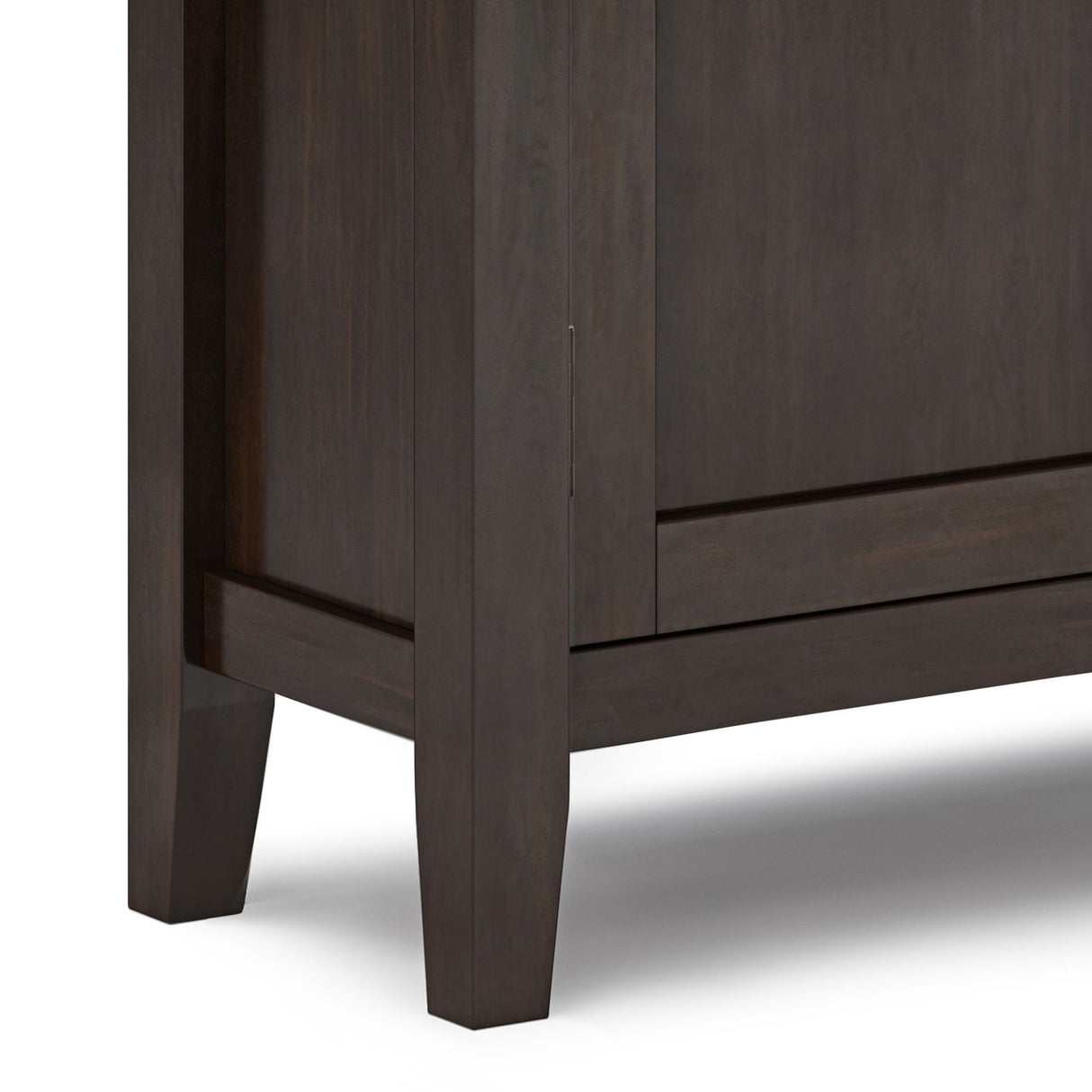 Redmond - Low Storage Cabinet - Brunette Brown by Simpli-Home | Bel Furniture