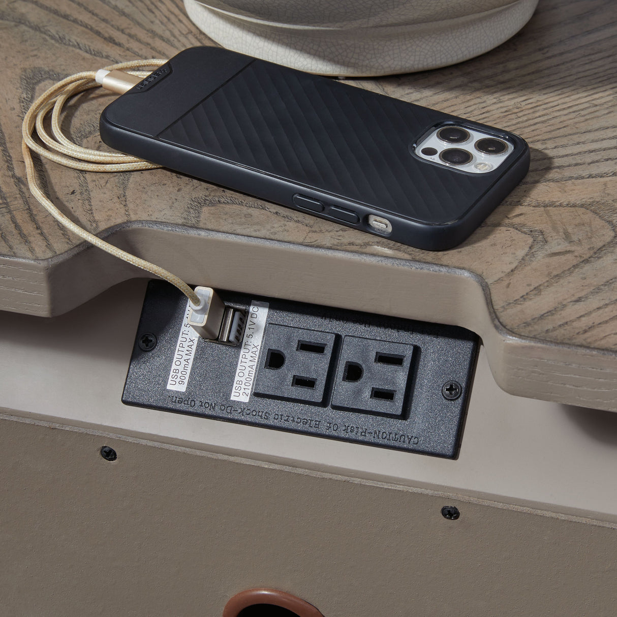 Ardenfield - Light Brown - Three Drawer Night Stand by Signature Design by Ashley® | Bel Furniture