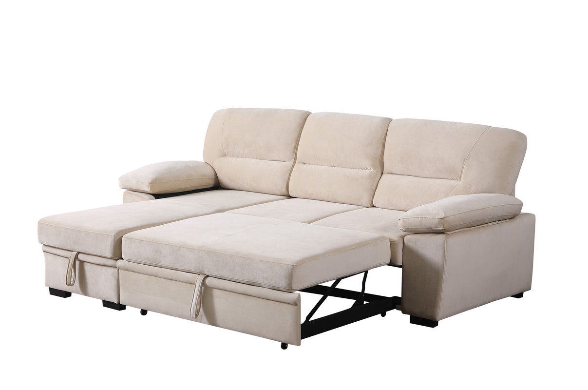 Kipling - Reversible Sleeper Sectional Sofa Chaise by Lilola Home | Bel Furniture