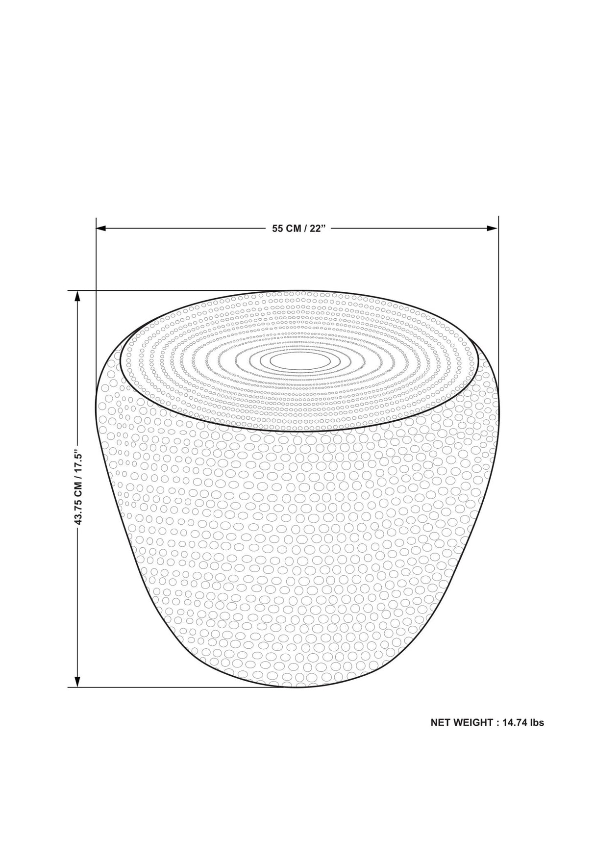 Preston - Handcrafted Metal Side Table