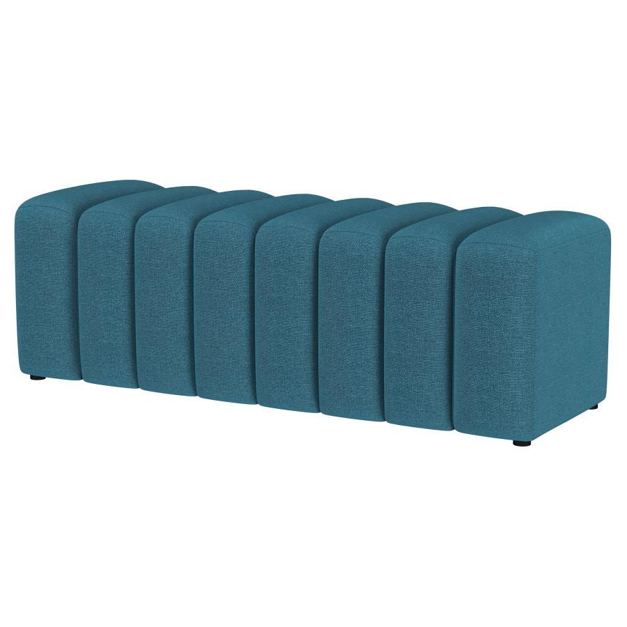 Summer - Fabric Upholstered Tufted Accent Bench by Coaster Fine Furniture | Bel Furniture
