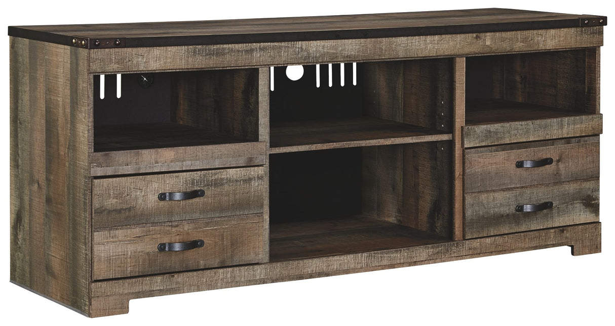 Trinell - TV Stand Dark Brown 64''W x 20''D x 27''H by Signature Design by Ashley® | Bel Furniture
