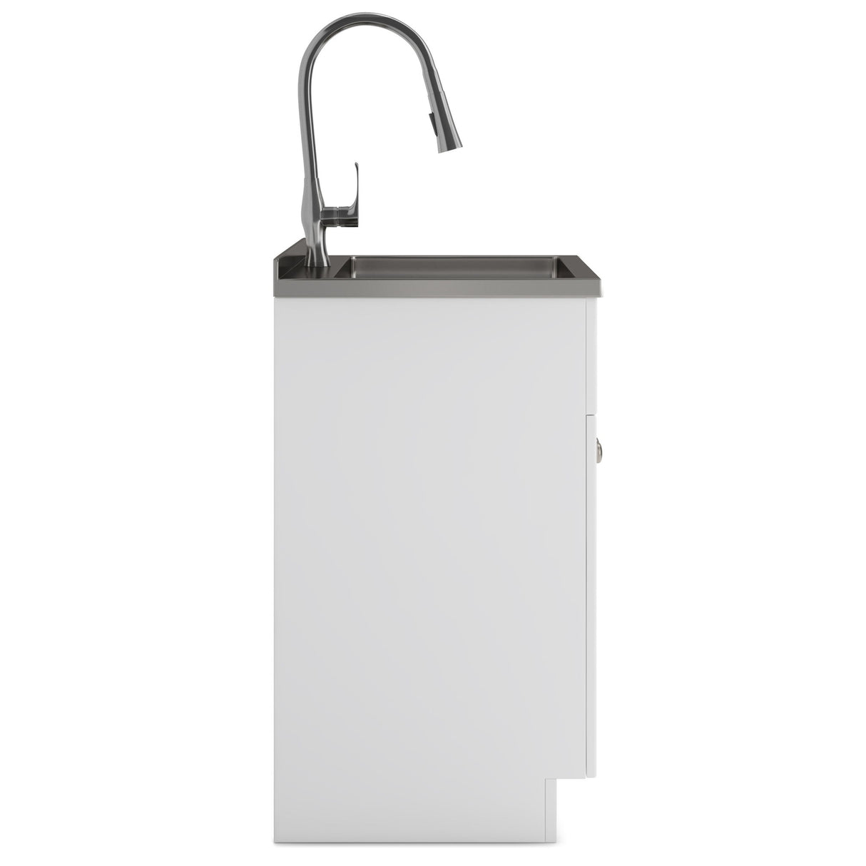 Beckham - Laundry Cabinet & Faucet And Stainless Steel Sink by Simpli-Home | Bel Furniture