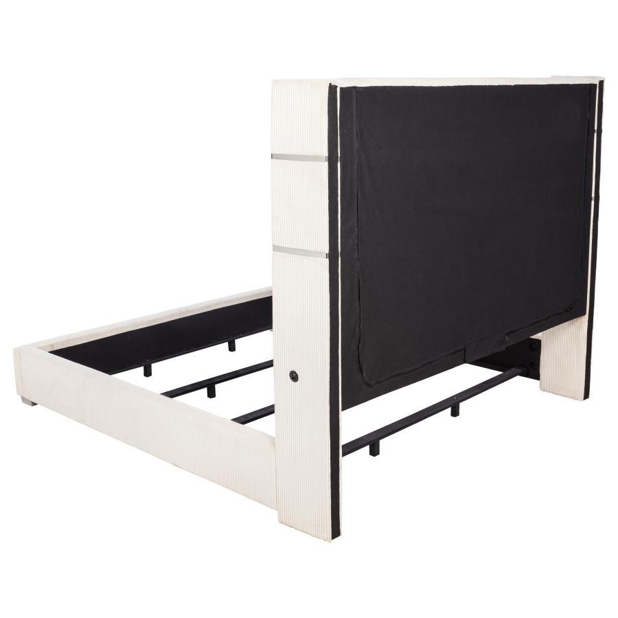 Tisdall - Upholstered Fireplace Bed by Coaster Fine Furniture | Bel Furniture