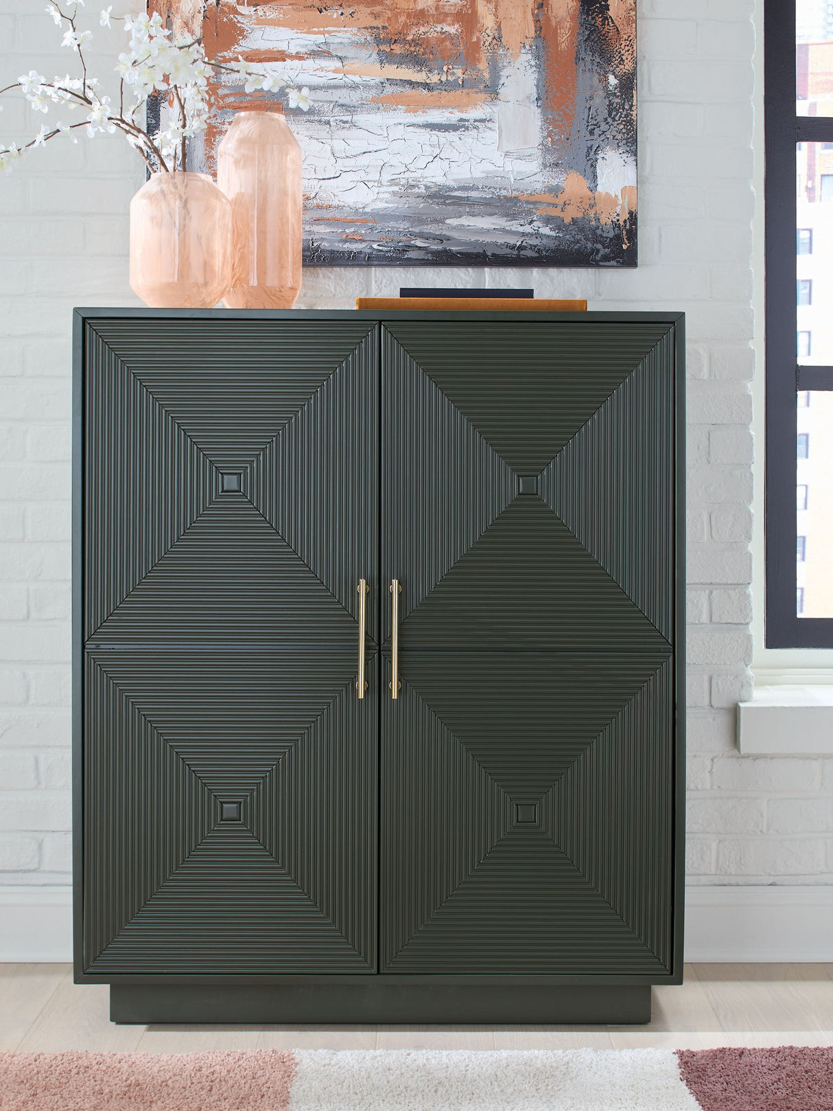 Geirwood - Dark Green - Accent Cabinet by Signature Design by Ashley® | Bel Furniture