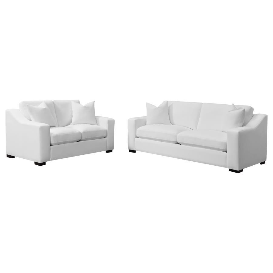 Ashlyn - Upholstered Sloped Arm Sofa Set by CoasterElevations | Bel Furniture