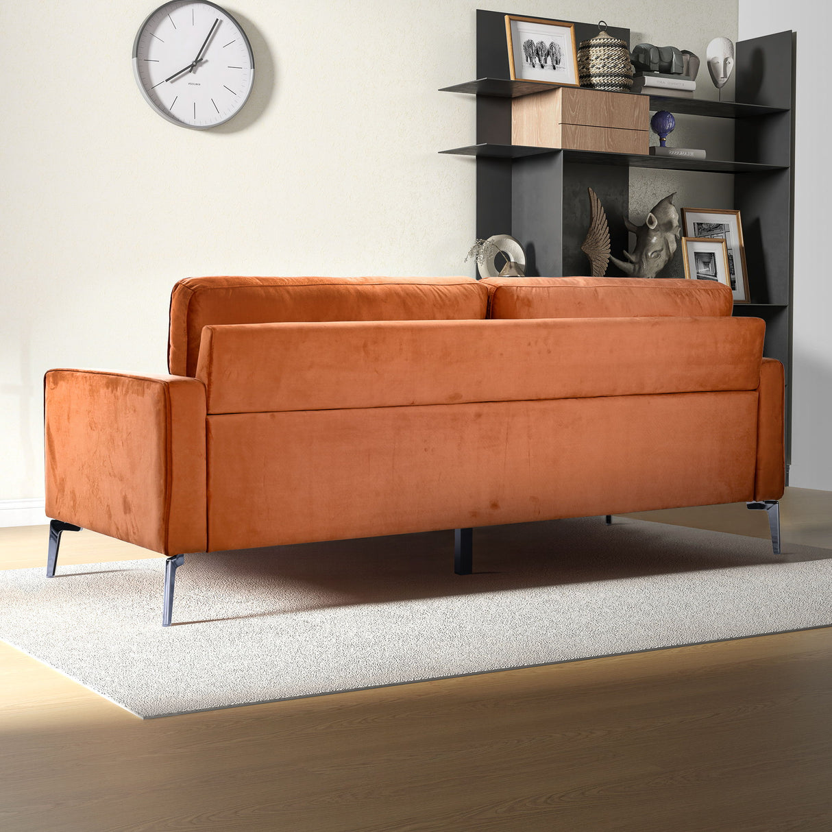 Axten - Sofa - Orange by Ashcroft Furniture | Bel Furniture