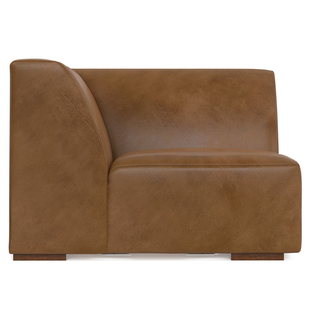 Rex - Corner Sofa Module - Brown by Simpli-Home | Bel Furniture