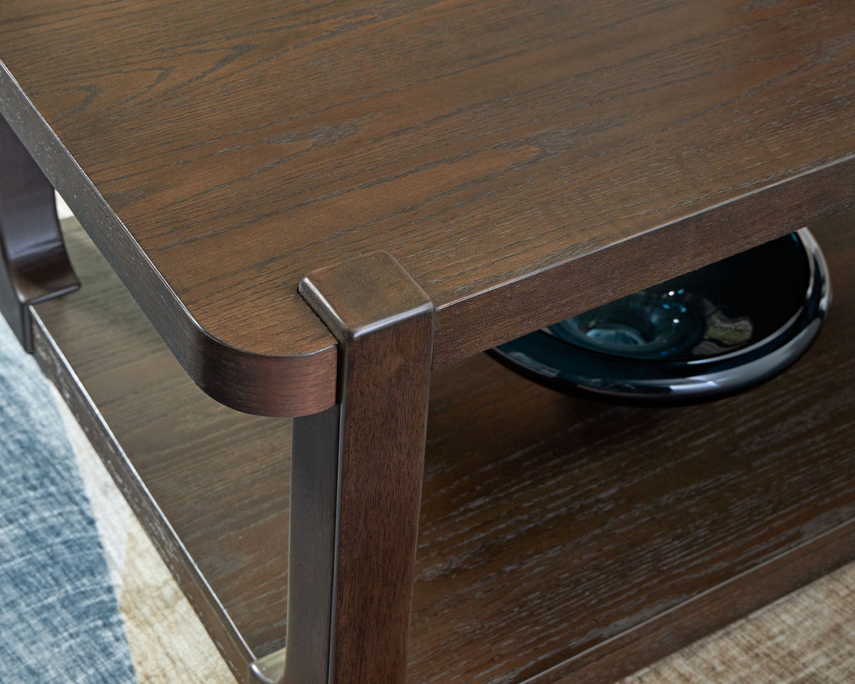 Breckington - Rectangle Cocktail Table - Dark Brown