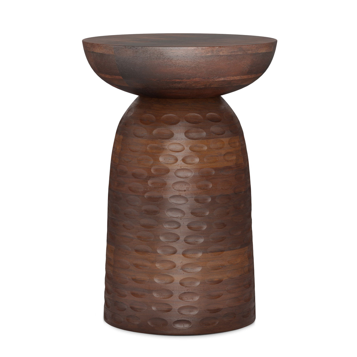 Boyd - Handcrafted Wooden Accent Table Dark Brown by Simpli-Home | Bel Furniture