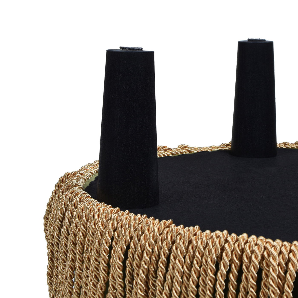 Yolanda - Round Upholstered Accent Ottoman by Jennifer Taylor Home | Bel Furniture