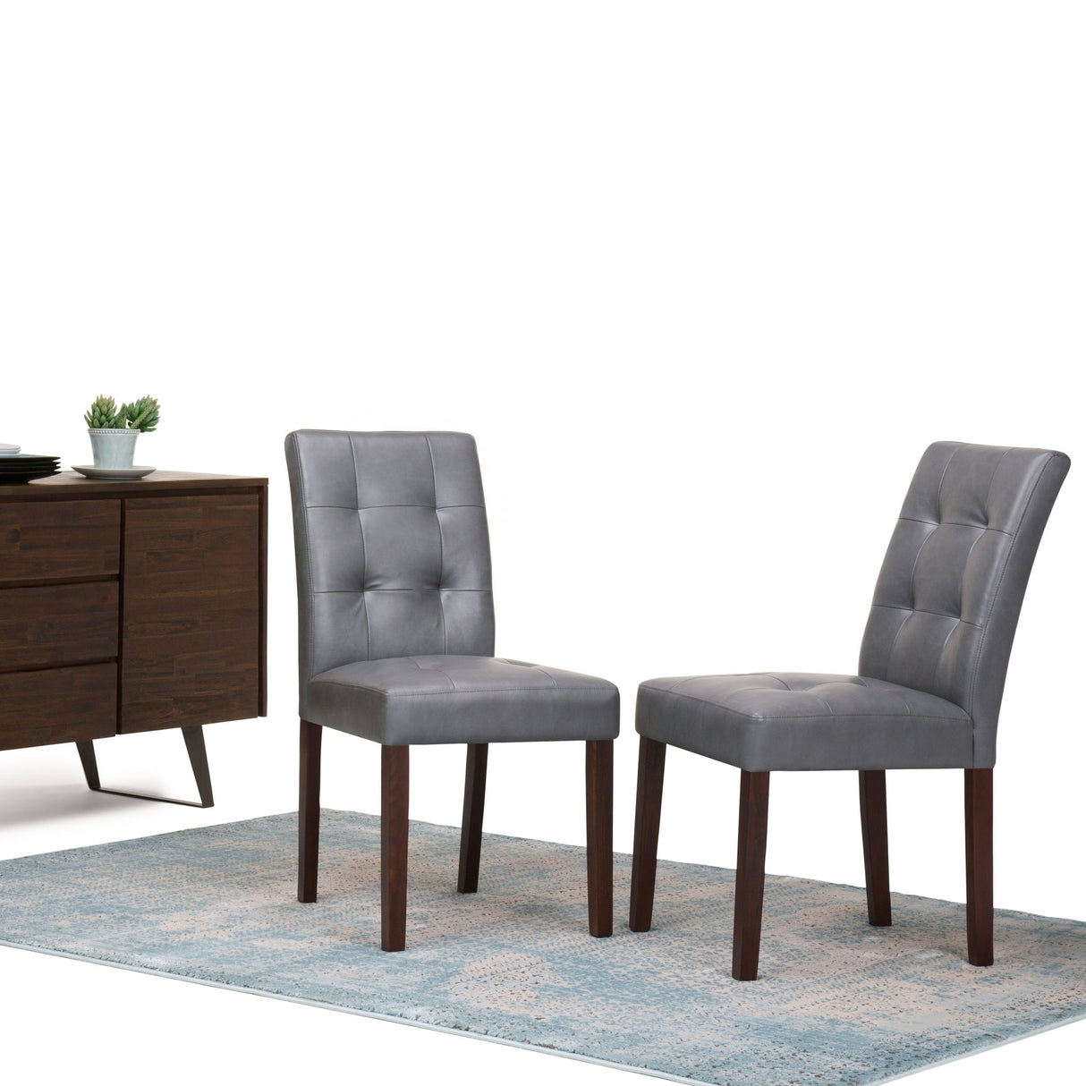 Andover - Parson Dining Chair, Upholstered (Set of 2) by Simpli-Home | Bel Furniture