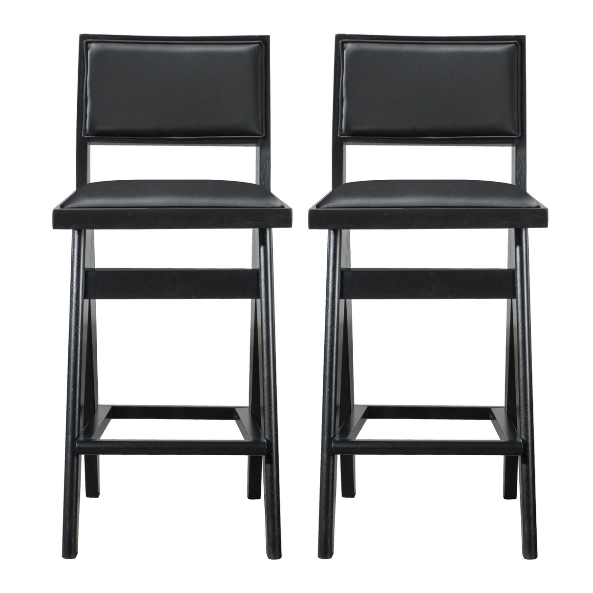 Keira - Bar Stool (Set of 2) - Black by Ashcroft Furniture | Bel Furniture