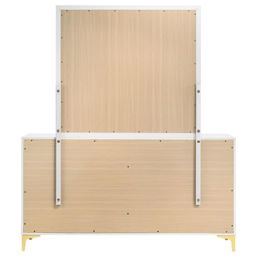 Kendall - 6-Drawer Dresser With Mirror by CoasterEveryday | Bel Furniture