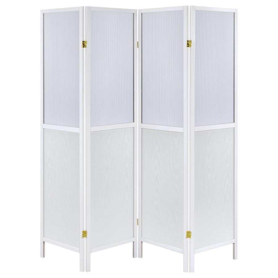 Mattison - 4-Panel Room Divider Folding Shoji Screen by Coaster Fine Furniture | Bel Furniture