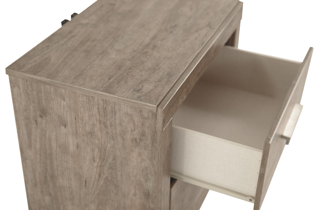 Culverbach - Gray - Two Drawer Night Stand by Signature Design by Ashley® | Bel Furniture
