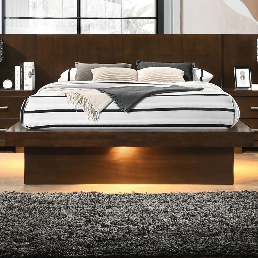 Jessica - Wood LED Panel Bed by CoasterEssence | Bel Furniture