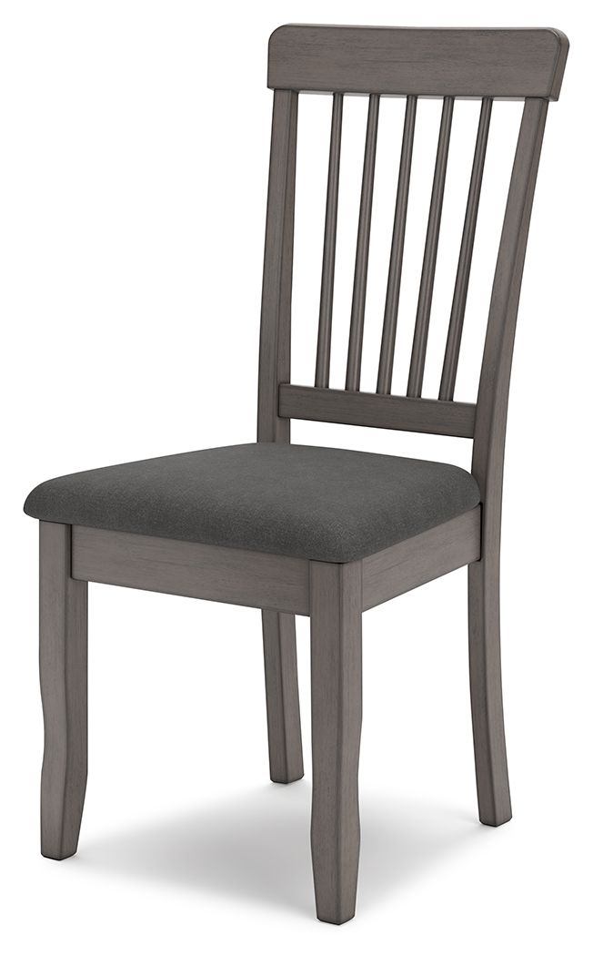 Shullden - Gray - Dining Room Side Chair (Set of 2) by Signature Design by Ashley® | Bel Furniture