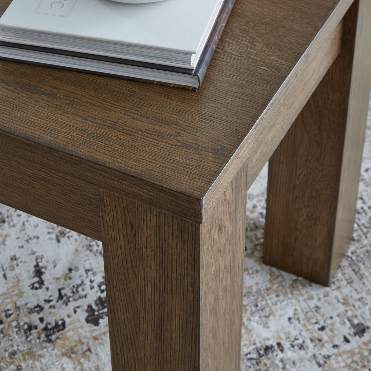 Rosswain - Warm Brown - Square End Table by Signature Design by Ashley® | Bel Furniture