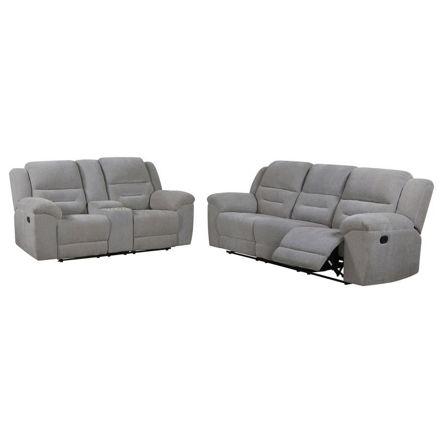 Gilson - Chenille Upholstered Sofa Set by Coaster Fine Furniture | Bel Furniture
