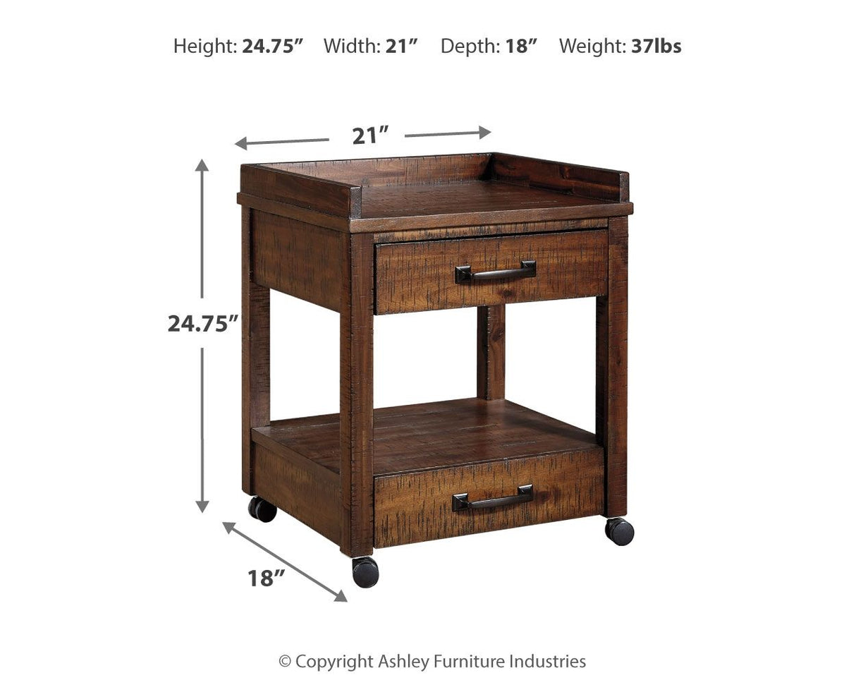 Baldridge - Rustic Brown - Printer Stand by Signature Design by Ashley® | Bel Furniture