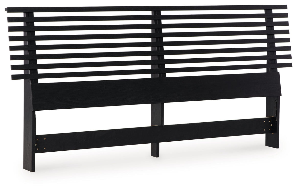 Danziar - Slat Headboard Black by Signature Design by Ashley® | Bel Furniture