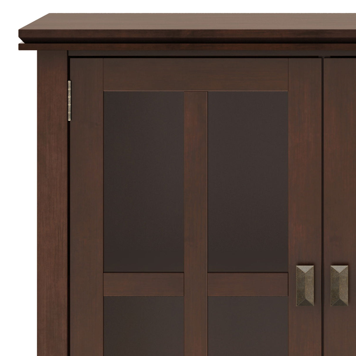 Artisan - Handcrafted Wide 4 Door Storage Cabinet by Simpli-Home | Bel Furniture