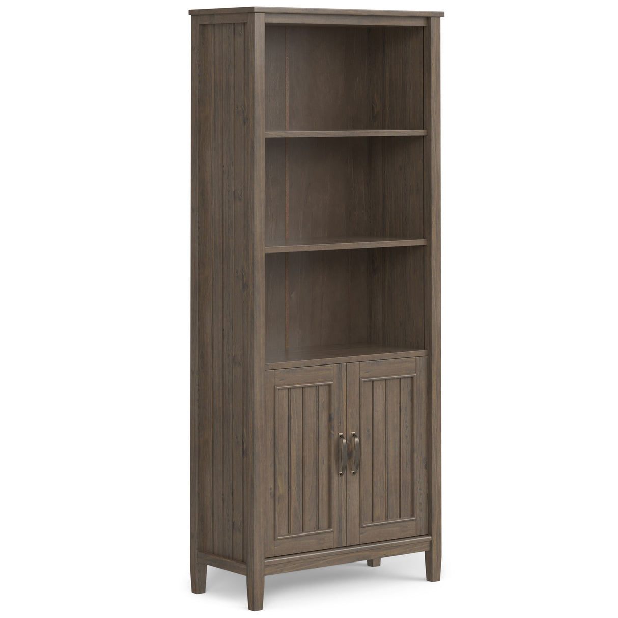 Lev - Bookcase - Smoky Brown by Simpli-Home | Bel Furniture