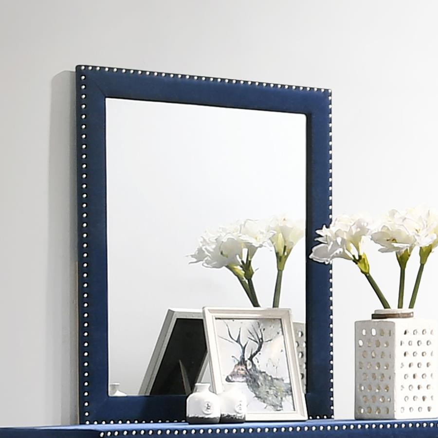 Melody - Upholstered Dresser Mirror by CoasterEveryday | Bel Furniture