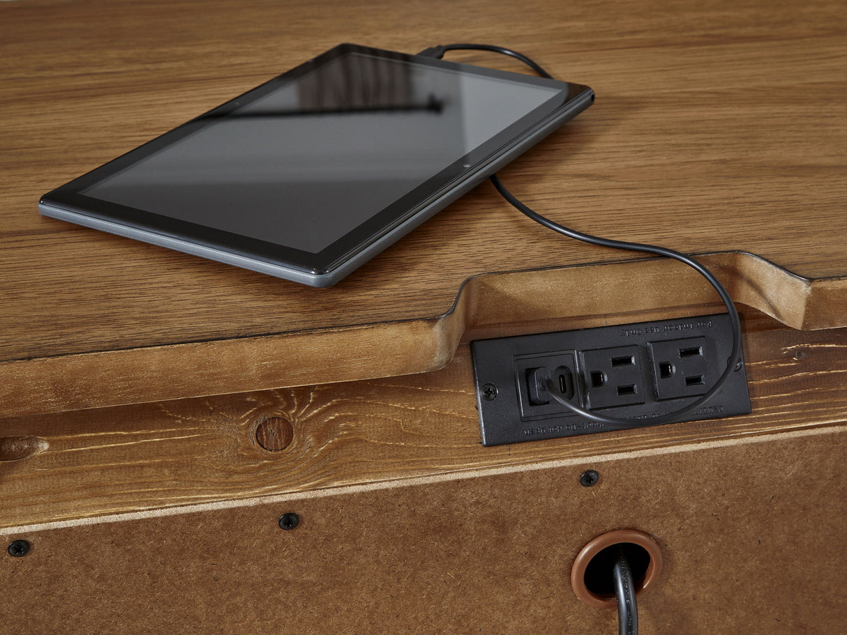 Sharlance - Brown - Three Drawer Night Stand by Signature Design by Ashley® | Bel Furniture