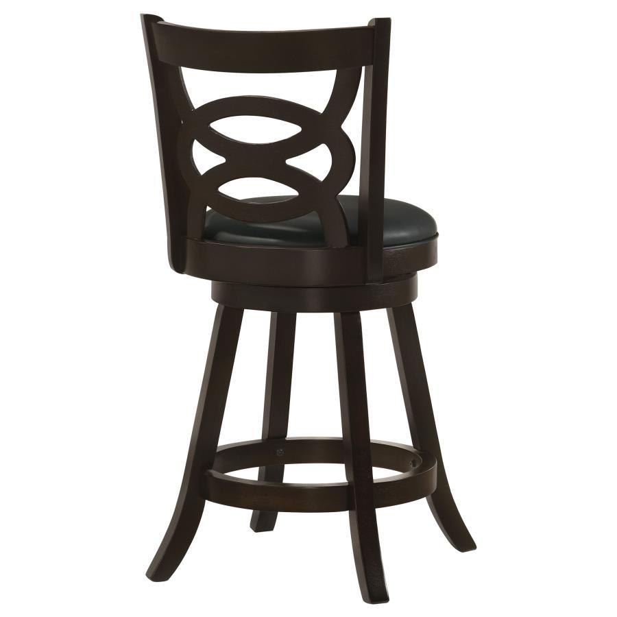 Calecita - Wood Swivel Counter Stool (Set of 2) by CoasterEssence | Bel Furniture