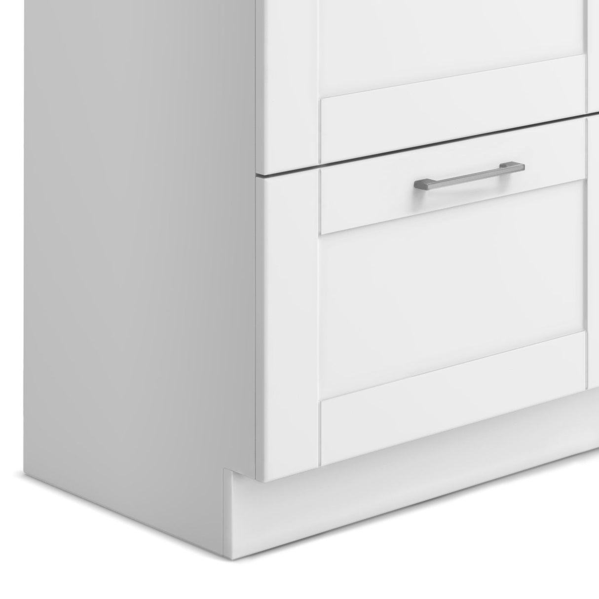 Shaker - Modern Wide Laundry Cabinet With Faucet And Stainless Steel Sink - White by Simpli-Home | Bel Furniture