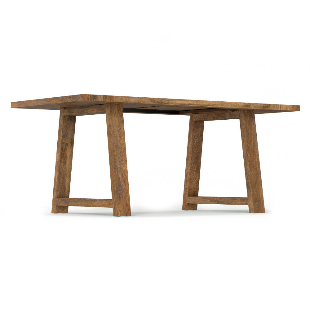 Whitley - Dining Table In Burnt Wax - Brown by Simpli-Home | Bel Furniture