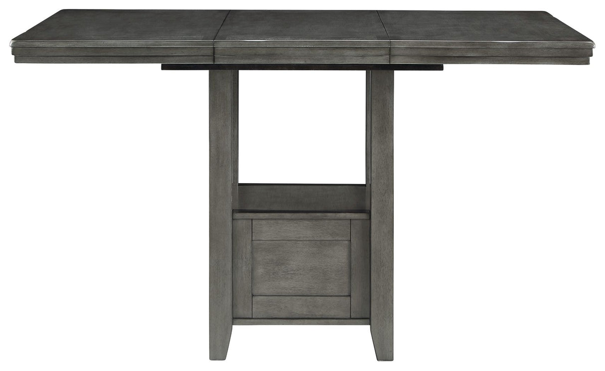 Hallanden - Gray - Rectangular Dining Room Counter Extension Table by Signature Design by Ashley® | Bel Furniture