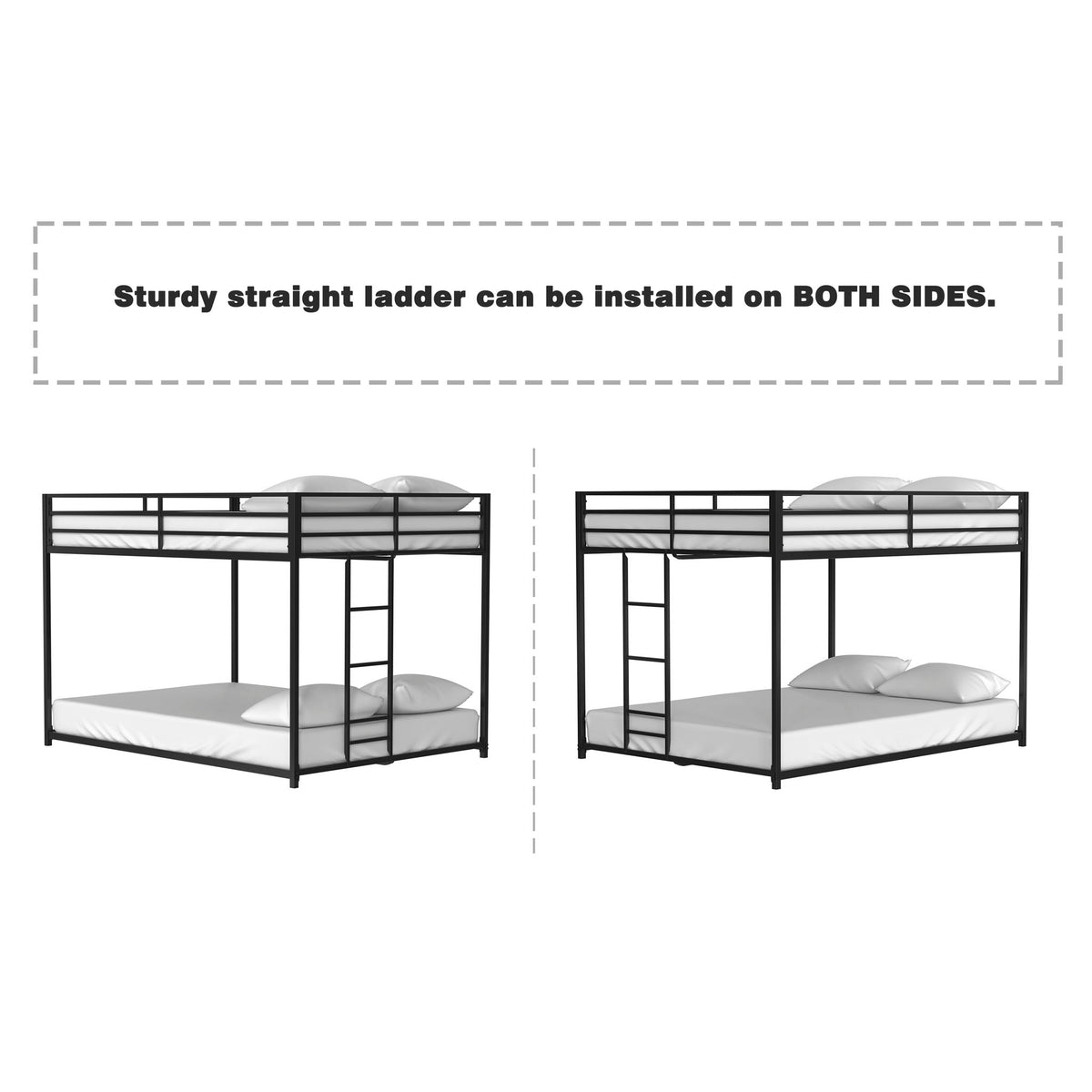 Adam - Full Over Full Bunk Bed - Black
