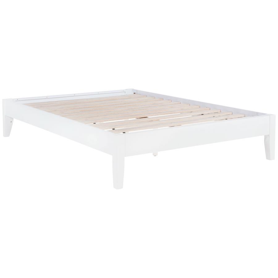 Hounslow - Universal Platform Bed White Full by CoasterEssence | Bel Furniture