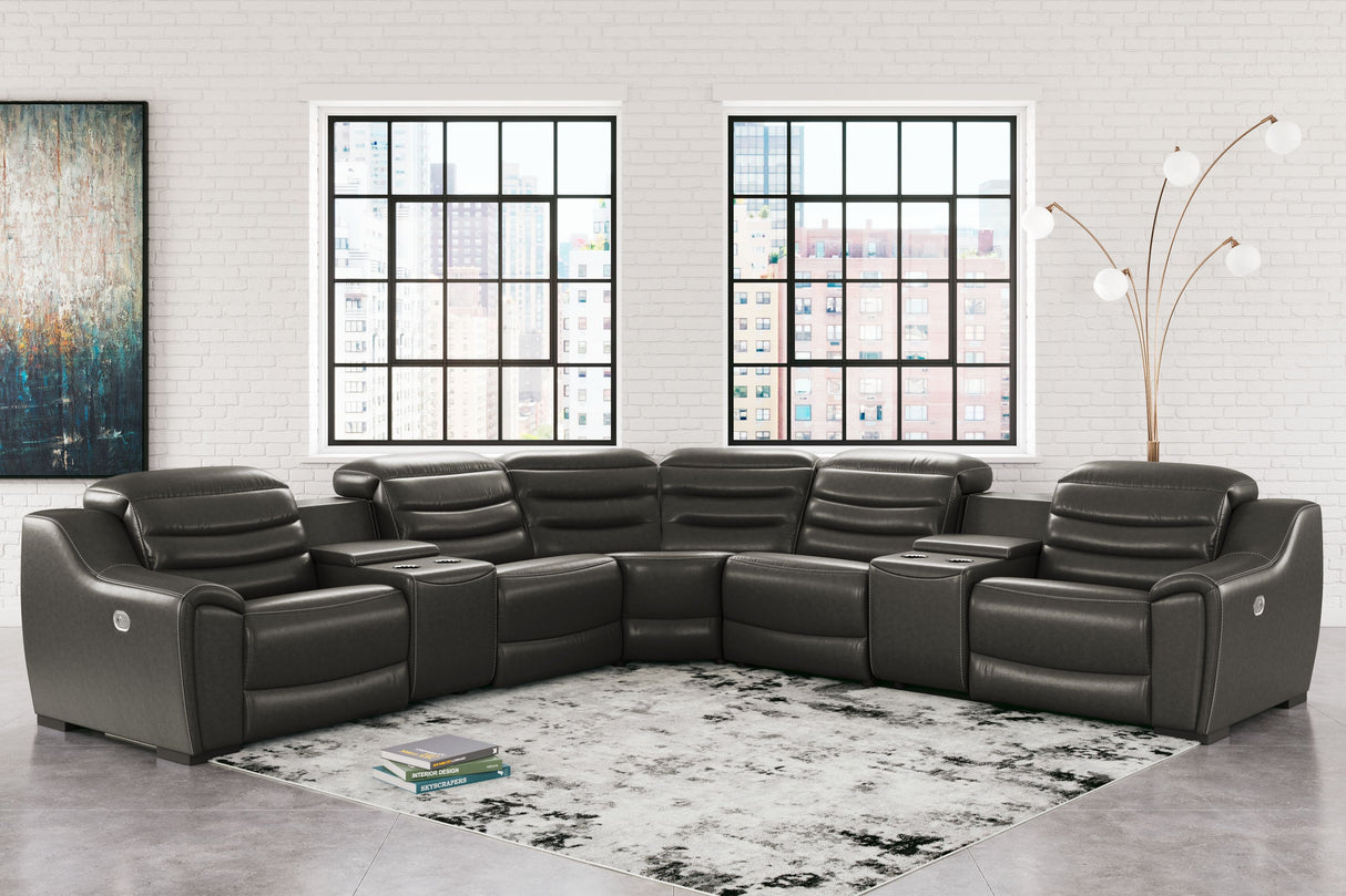 Center Line - Power Recliner Sectional by Signature Design by Ashley® | Bel Furniture