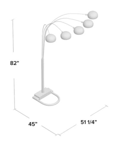 Pewter Shade Floor Lamp