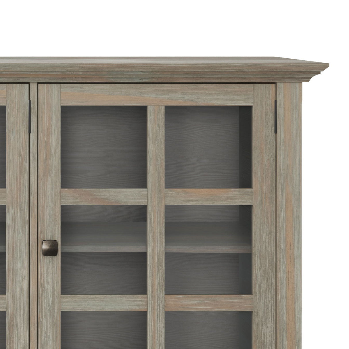 Acadian - Wide Storage Cabinet Handcrafted by Simpli-Home | Bel Furniture