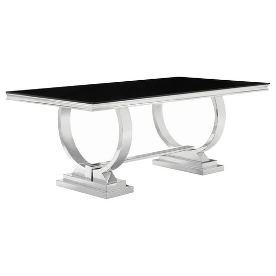 Antoine - Rectangle Dining Table Black by CoasterElevations | Bel Furniture