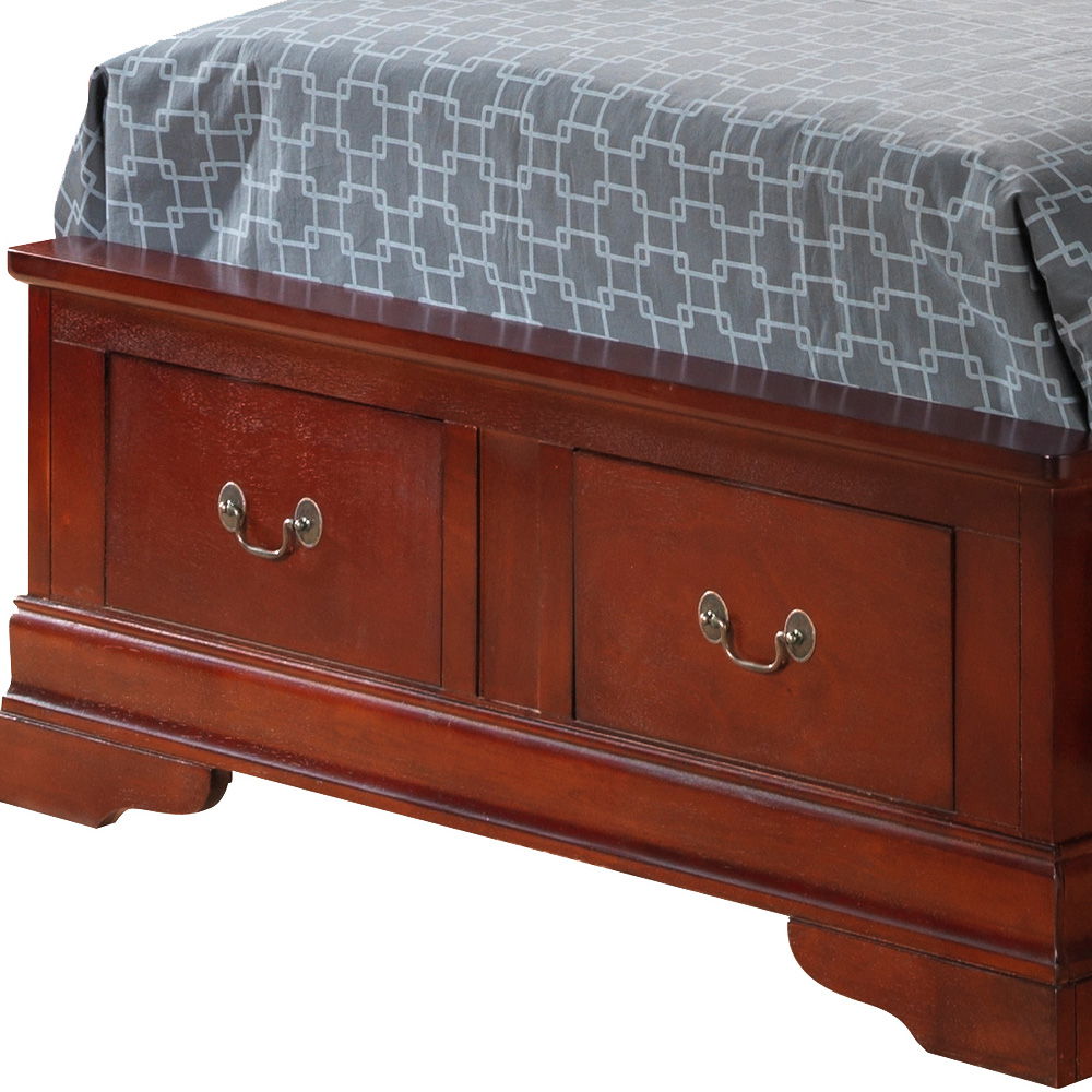 Upholstered Panel Sleigh Bed Design