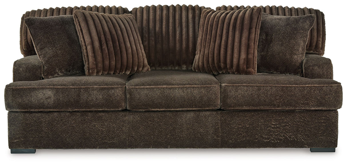 Aylesworth - Chocolate - Sofa by Benchcraft® | Bel Furniture