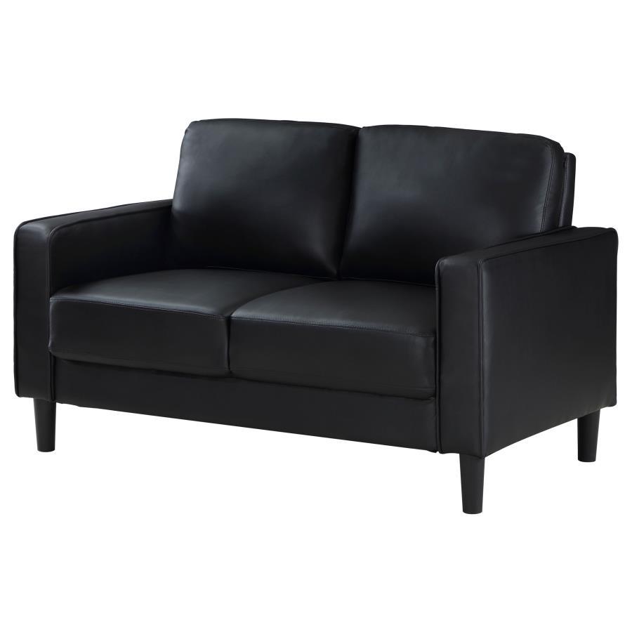 Ruth - Upholstered Track Arm Loveseat by Coaster Fine Furniture | Bel Furniture